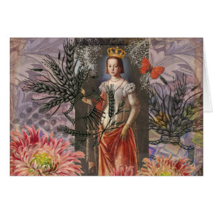 Celestial Virgo Goddess Collage: Vintage Celestial