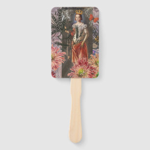 Celestial Virgo Goddess Collage: Vintage Celestial Hand Fan