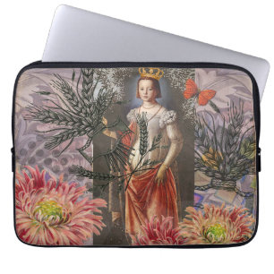 Celestial Virgo Goddess Collage: Vintage Celestial Laptop Sleeve