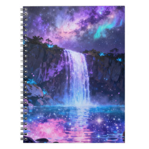 Celestial Waterfall Spiral Notebook