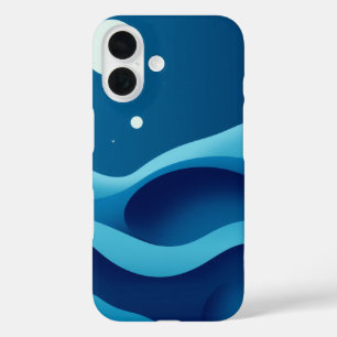 Celestial Waves: A Dreamy Abstract iPhone 16 Case