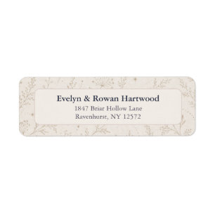 Celestial Wedding Address Labels