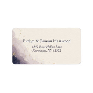 Celestial Wedding Address Labels