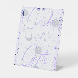 Celestial Wedding Cards & Gifts Pedestal Sign