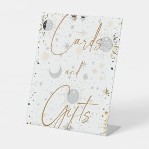 Celestial Wedding Cards & Gifts Pedestal Sign