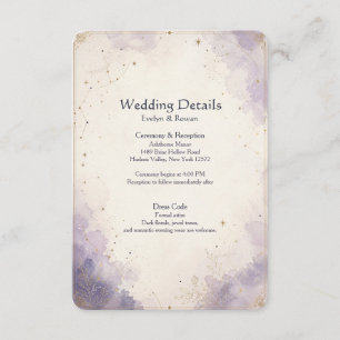 Celestial Wedding Details Enclosure Card