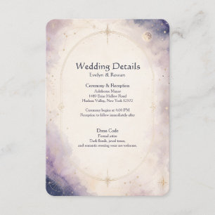 Celestial Wedding Details Enclosure Card