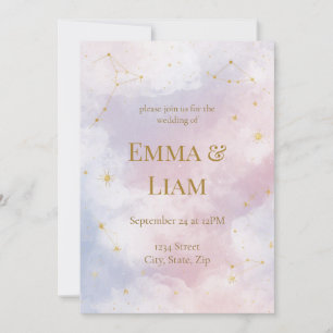 Celestial Wedding Invitation   Constellations