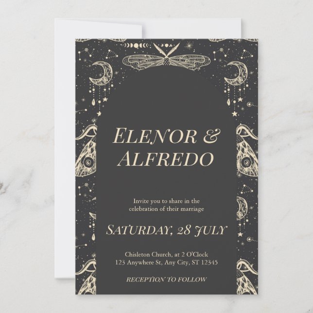 Celestial Wedding Invite (Front)