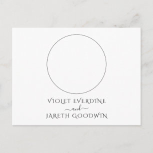 Celestial Wedding RSVP Postcard