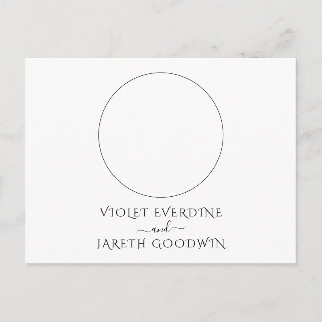 Celestial Wedding RSVP Postcard (Front)