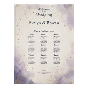 Celestial Wedding Seating Chart