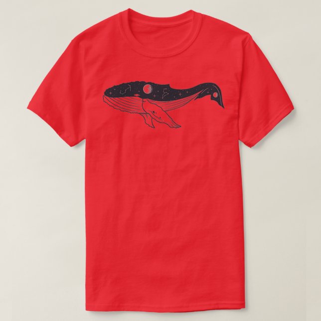 Celestial Whale 2 T-Shirt (Design Front)