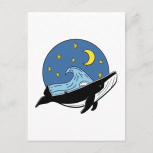 Celestial Whale Postcard