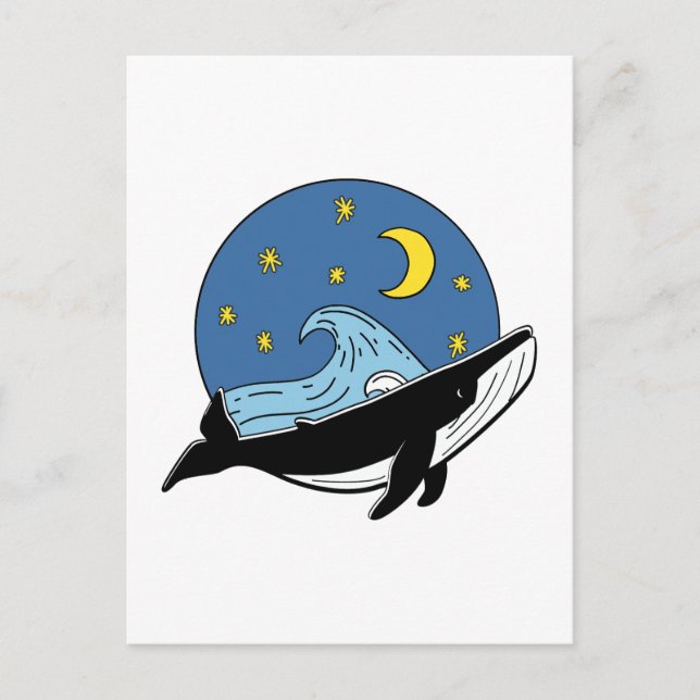Celestial Whale  Postcard (Front)