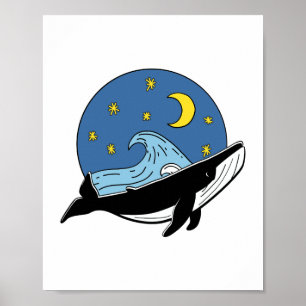 Celestial Whale  Poster