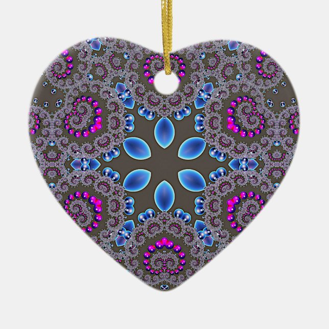 Celestial Whirl Ceramic Tree Decoration (Front)