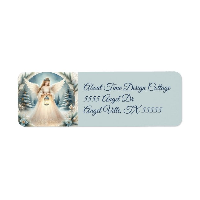 Celestial Winter Angel Lantern of Hope (Front)