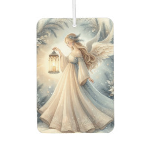Celestial Winter Angel Lantern of Peace Car Air Freshener
