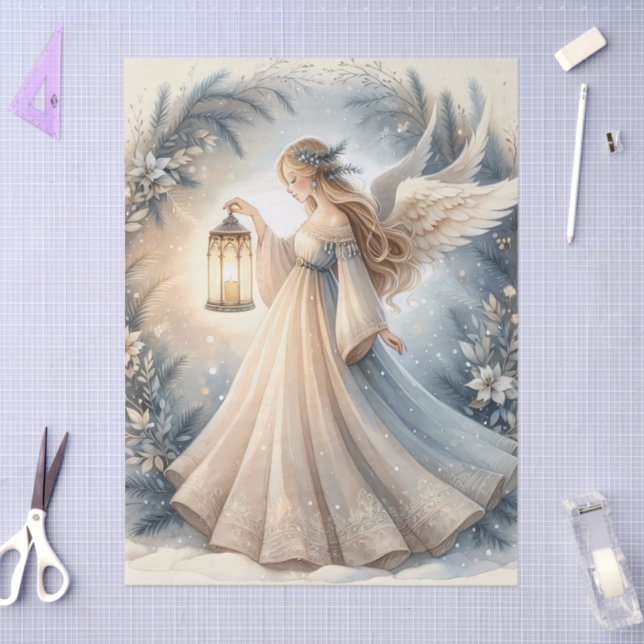 Celestial Winter Angel Lantern of Peace Tissue Paper (Craft)