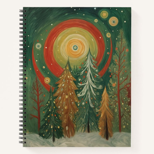 Celestial Winter Grove Notebook (Front)