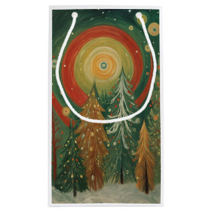 Celestial Winter Grove Small Gift Bag