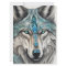 Celestial Winter Wolf - Magical Holiday Card