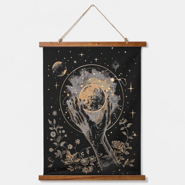 Celestial Witch's Garden Hanging Tapestry (Front)