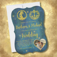 Celestial with Your Zodiac Signs Photo Wedding