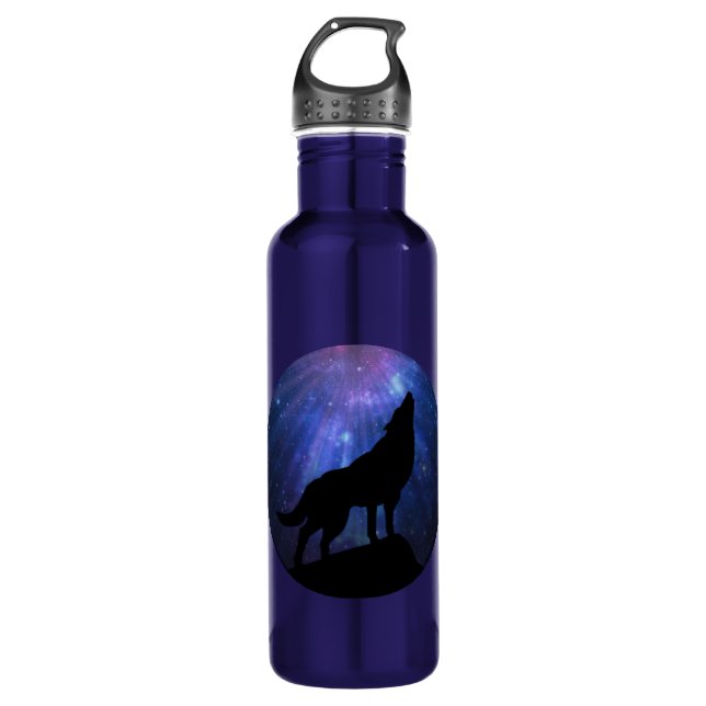 Celestial Wolf 710 Ml Water Bottle (Front)