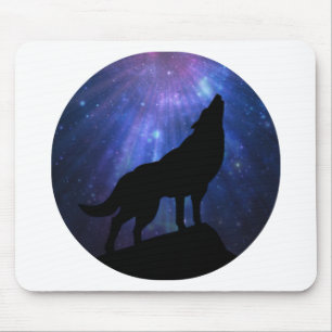 Celestial Wolf Mouse Mat