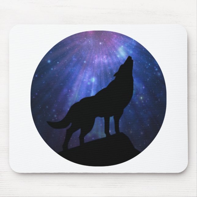 Celestial Wolf Mouse Mat (Front)