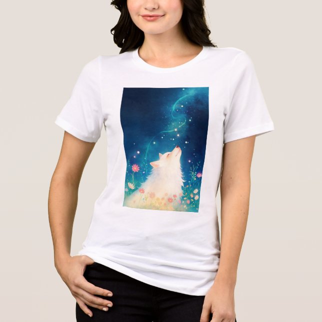 Celestial Wolf Tri-Blend Shirt (Front)