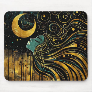 Celestial Woman Art Nouveau #2 Mouse Mat