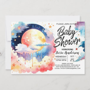  Celestial Wonder Baby Shower Invitation