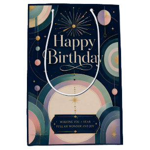 Celestial Wonder Birthday Greeting Medium Gift Bag