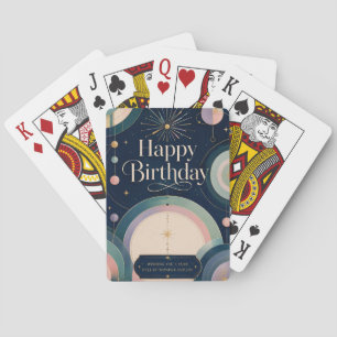 Celestial Wonder Birthday Greeting Playing Cards