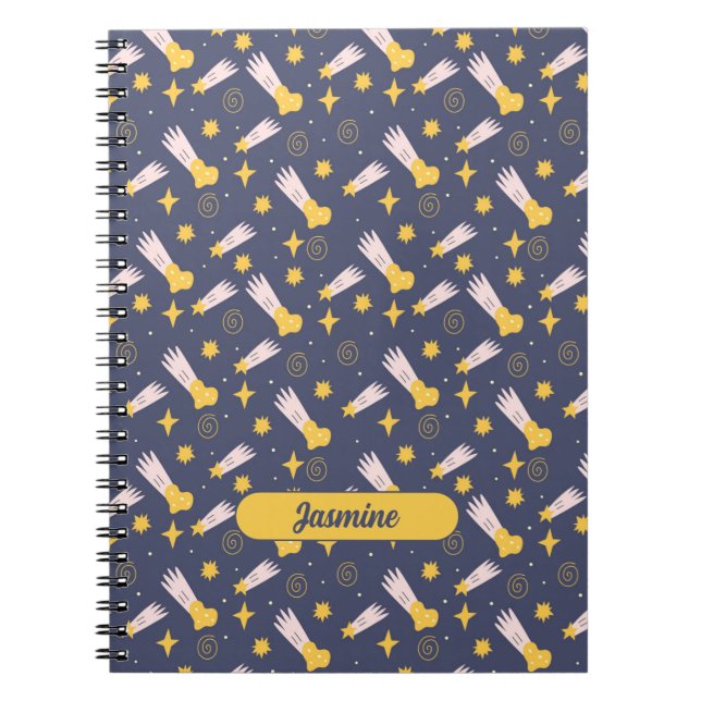 Celestial Wonders Personalised Spiral Notebook (Front)