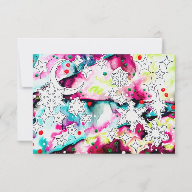 Celestial Yule Card (Front)