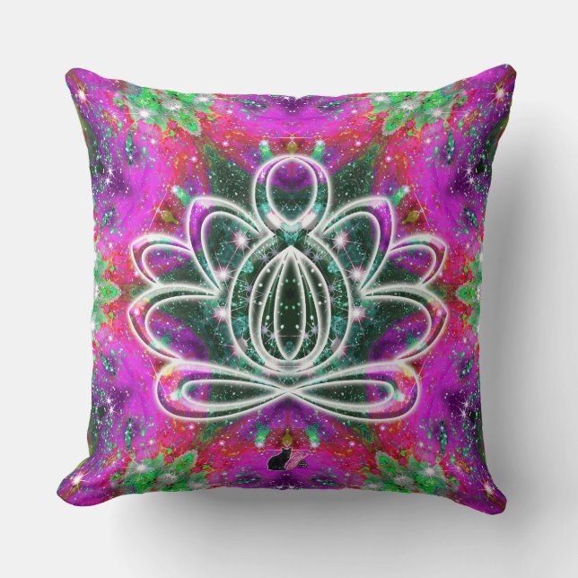 Celestial Zen Lotus Cushion (Front)
