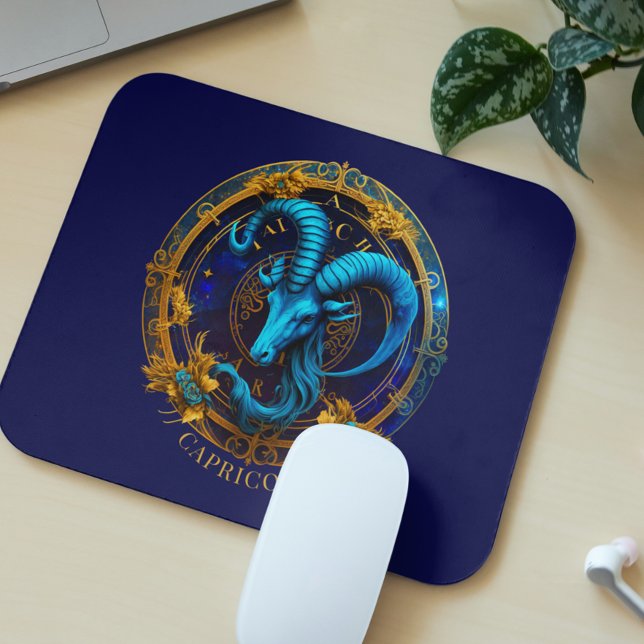 Celestial Zodiac Sea Goat Symbol Fantasy Capricorn Mouse Mat (Creator Uploaded)