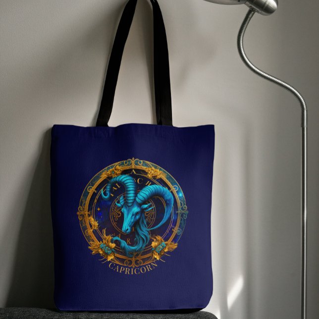 Celestial Zodiac Sea Goat Symbol Fantasy Capricorn Tote Bag (Creator Uploaded)