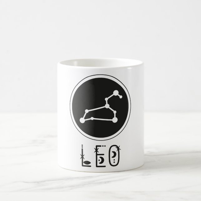 Celestial Zodiac Sign Mug/Leo Coffee Mug (Center)