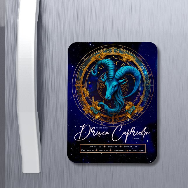 Celestial Zodiac Symbol Fantasy Capricorn Birthday Magnet (Creator Uploaded)