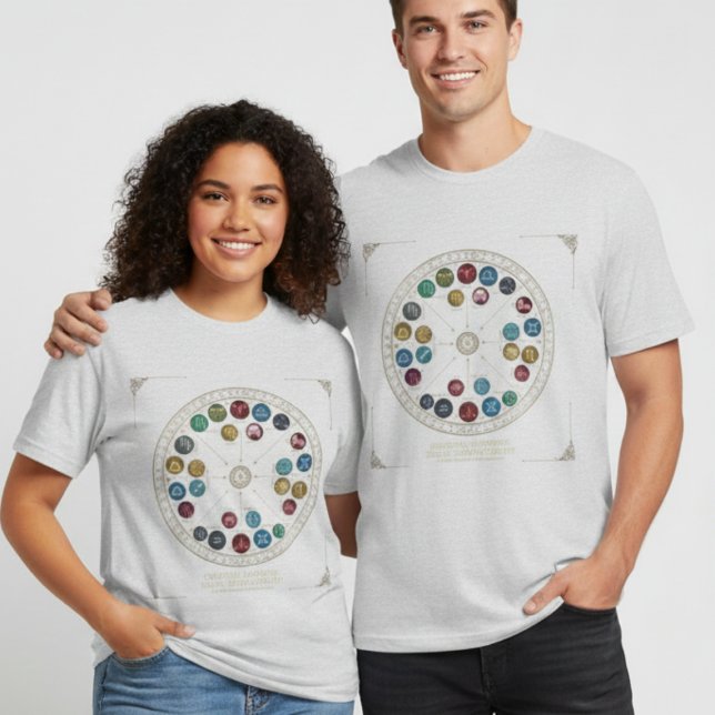 Celestial Zodiac Wheel Astrology Magic Basic T-Shi T-Shirt (Creator Uploaded)