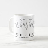 Célestine peptide name mug (Front Left)
