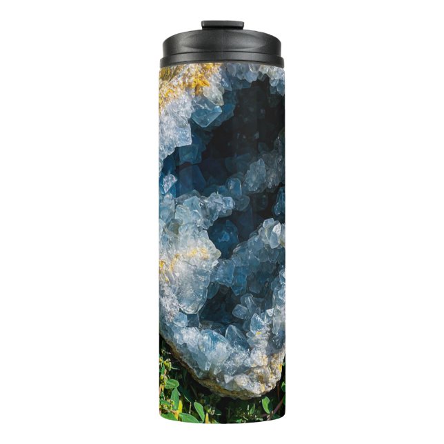 Celestite Geode Thermal Tumbler (Front)