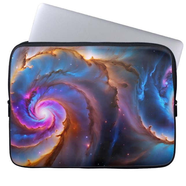 “Celestium” - Nebula and Galaxies Laptop Sleeve (Front)
