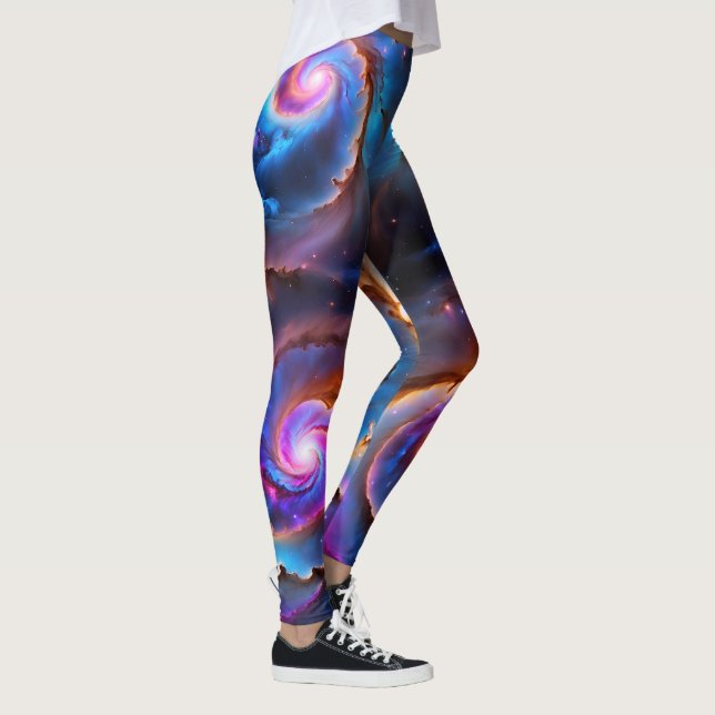 “Celestium” - Nebula and Galaxies Leggings (Right)