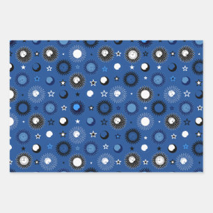 Celestrial Clockwork Wrapping Paper